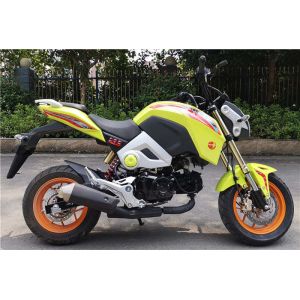 China 125cc Street Road Motorcycle Green Double Clutch Petro Engine For Racing on sale