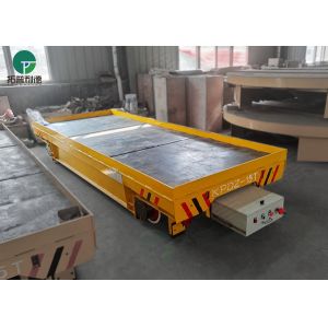 35T Transfer Electric Conducting Rail Self Propelling Flat Trolley
