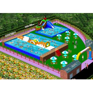 Waterproof Outdoor Inflatable Amusement Park Project For Adults