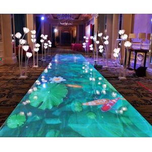 Full Color Dance Floor LED Screen P4.81 LED Screen Floor Tiles With SDK Function