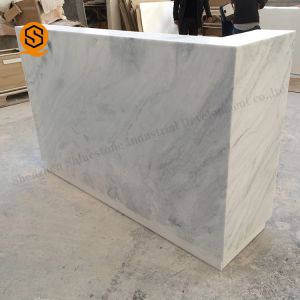 Solid Surface Marble Reception Counter Good Light Transmission