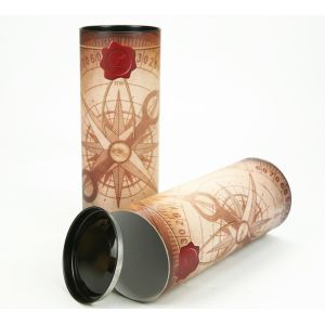 Carefully Crafted Wine Cylinder Gift Box With Custom Shaped