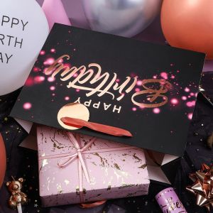 Folding Paper Bag for Birthday Decoration Party at Competitive and Folding Style