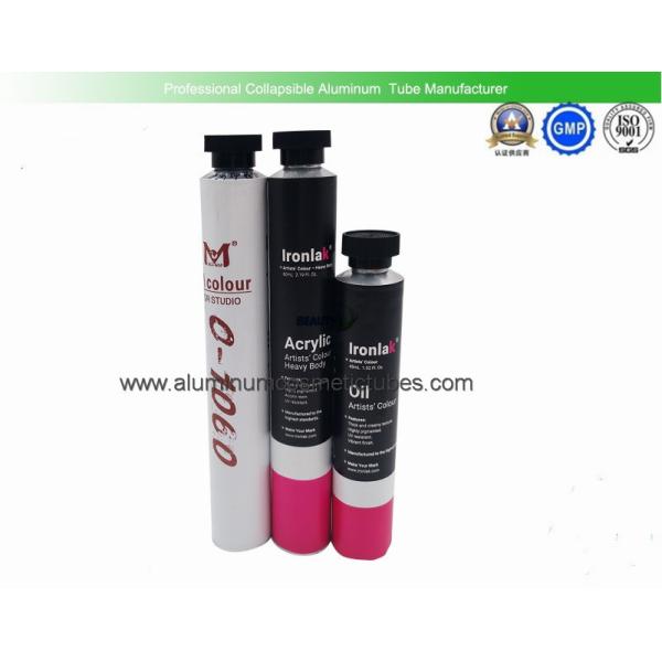 Buy 4C Printed  Aluminum Paint Tubes 80ml Volume Recyclable For Watercolor Pen at wholesale prices