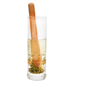 China 8 Cylinder Crystal Cocktail Glasses With Wood Pestle on sale