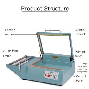 Semi-automatic DUOQI 380L L-type Plastic Bags Sealing Cutting Machine for Food