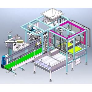 Full auto 500-600 bag per hour quantatitive peanut corn wheat rice bagging