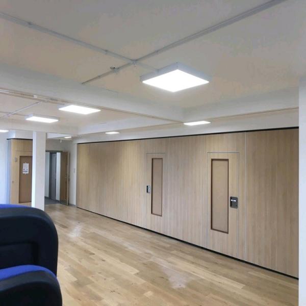 Buy Melamine Finish Acoustic Rotating Sliding Movable Partition Walls For Exhibition Hall at wholesale prices