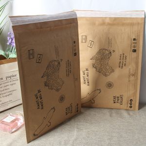 20x30cm Honeycomb Paper Mailer Eco Friendly Padded Envelopes Dual Packaging