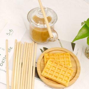 Reusable Bamboo Kitchen Utensils Drinking Straws Bulk