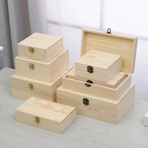 Custom Solid Wood Storage Boxes Different Style Wooden Jewelry Box