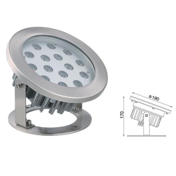 Dimmable Underwater RGB LED Pool Light 15W 18W With Heat Sink Housing
