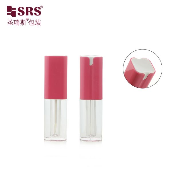 SLS012-3ML Square Round Corner Transparent Plastic Tube Lip Gloss Packaging Wholesale Customization
