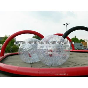 Colourful Zorb Ball Inflatable Racing Track for Events