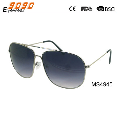 Buy Sunglasses with metal frame, new fashionable designer style with top bar and plastic tip at wholesale prices