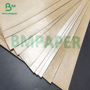 Takeaway Box Material Poly Coated Kraft Paper Board Natural Brown
