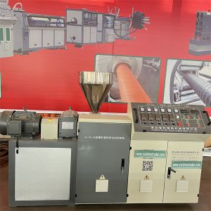 Spiral Pipe Extrusion Line 37-55kw Water Cooling 100m Roll