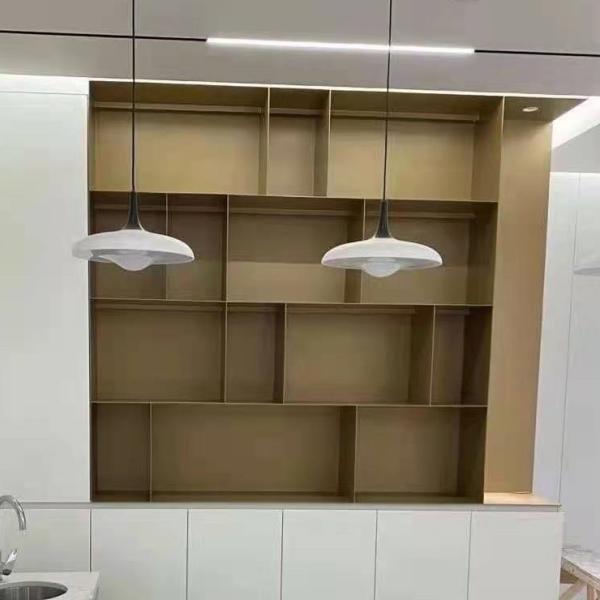 Indoor furniture large size carving room divider with shelves for home