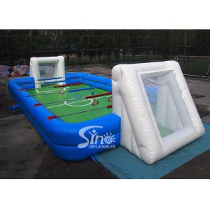Quality Commercial human inflatable foosball arena court for football activities for sale