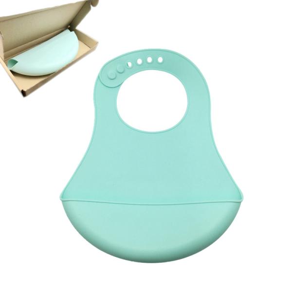 Buy Amazon Best Selling Easily Clean BPA Free Waterproof Silicone Baby Bib With Custom Pattern Printing Manufacturer at wholesale prices