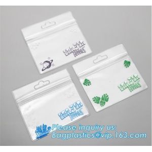 Top grade zip lock clear PVC anti-oxidation Jewelry bag/ jewelry packaging PVC
