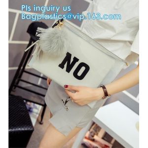 plastic slider zipper frosted PVC document bag, slider zipper frosted pvc bag