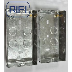 20mm 25mm 2 Gang Gi Box Electrical Junction Switch Box Outlet Socket Box