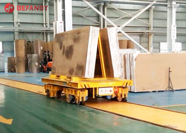 Buy 16t Electric Stone Slab Carrying Rail Trolley at wholesale prices