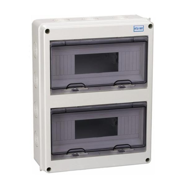 HT 24 Way IP65 Waterproof Outdoor Electrical Enclosure Distribution Plastic