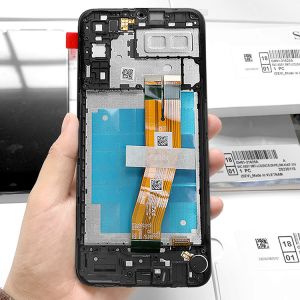 A04E lcd With Frame For a04e Original New Service Pack LCDS Display A04E Mobile