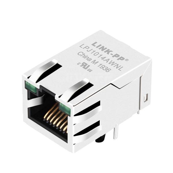 Buy WE 7499011225 Compatible LINK-PP LPJ1014AWNL 10/100 Base-T 1x1 Port Cat5e RJ45 Modular Jack with Integrated Magnetics Tab Up Green/Green Led at wholesale prices