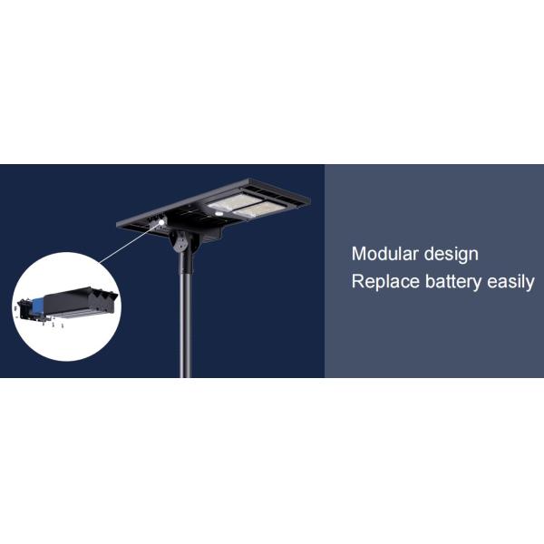 13000lm IP65 Type II All In One Bifacial Solar LED Street Light