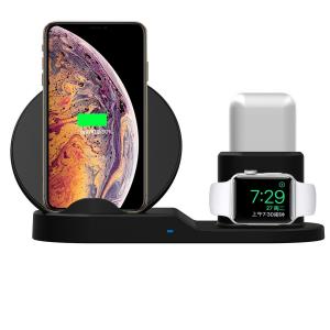 China New 3-in-1 fast wireless charger 7.5W Apple mobile phone watch headset wireless charging bracket on sale