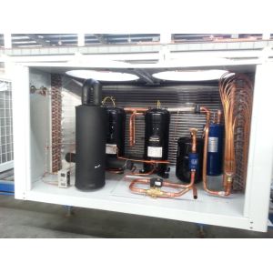 Efficiency Cold Room Condenser With 114kw Cooling Capacity And Aluminum Fin