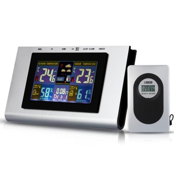 LCD Weather Wireless Station Forecast Clock Digital Humidity Temperature