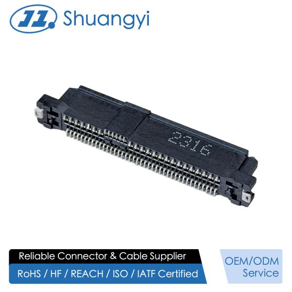 Buy High-Speed SAS 68P SMT Female Connector 30U" Gold Terminal PCB Electronic Signal Connector for Servers, Data Centers, RAID & Automotive Systems at wholesale prices