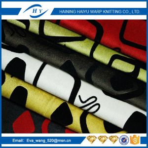 Shrink - Resistant Patterned Microfiber Fabric Upholstery Plush Fabric