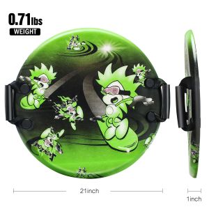 21 Inch Woowave Foam Super Lightweight Ski with PE Core and 2 Molded Soft Grip