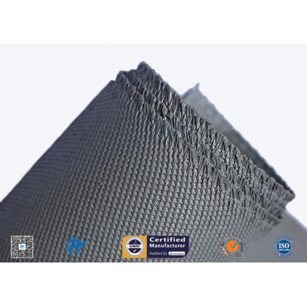 0.88mm High Quality C-Glass Double Sides Gery Silicone Coated Fiberglass Cloth