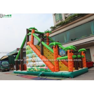 Kids Inflatable Obstacle Sport Mega Run Jungle Basejump Fireproof