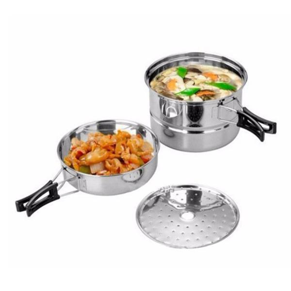 Modern Stainless Steel Outdoor Camping Cookware For Picnic