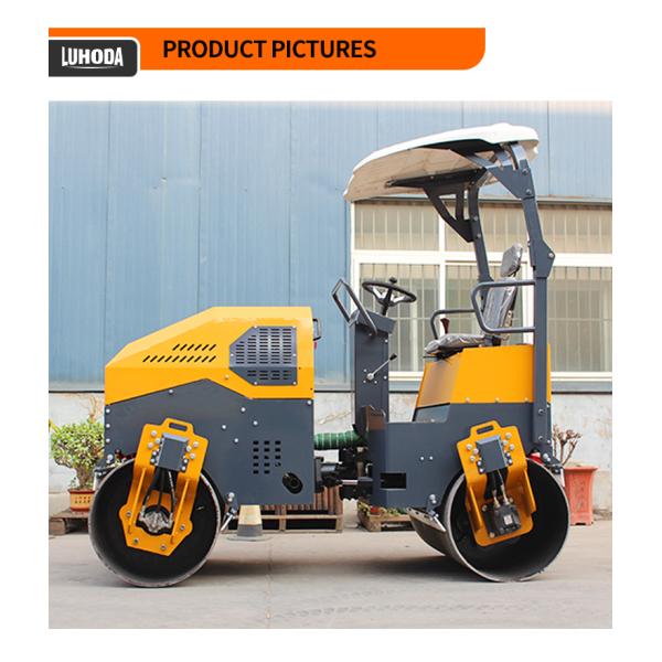 3 Ton Mini Asphalt Road Roller Diesel Engine Ride on Small Road Roller Road Compactor Factory Price