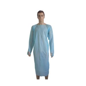 Eco-Friendly CPE Material Clothing Made Disposable Plastic Isolation Gown