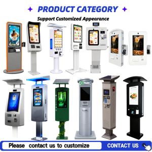 Outdoor Self Ordering Kiosk with IP65 Waterproof Rating Intel Core i3/i5/i7