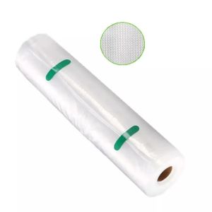 OEM Nylon Textured Vacuum Sealer Plastic Bags Food Saver Roll Custom Length