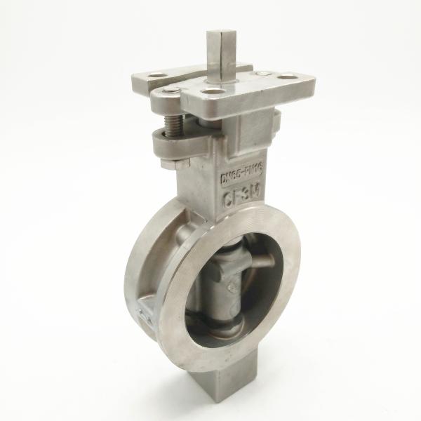 High Performance Wafer Butterfly Valve Stainless Steel Double Eccentric GB PN16
