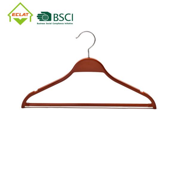 Buy 15.8x8.6" No Trace Plastic Store Hangers Without Notches Harmless at wholesale prices