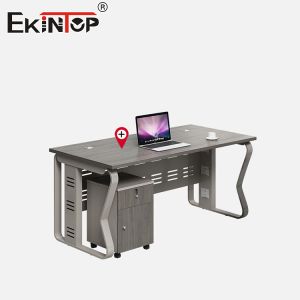 Modern Style Office Reception Furniture Metal Frame Desk Customizable