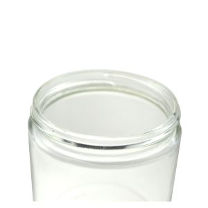 Clear Mini Cookie Glass Canister Jar With Black Airtight Lids