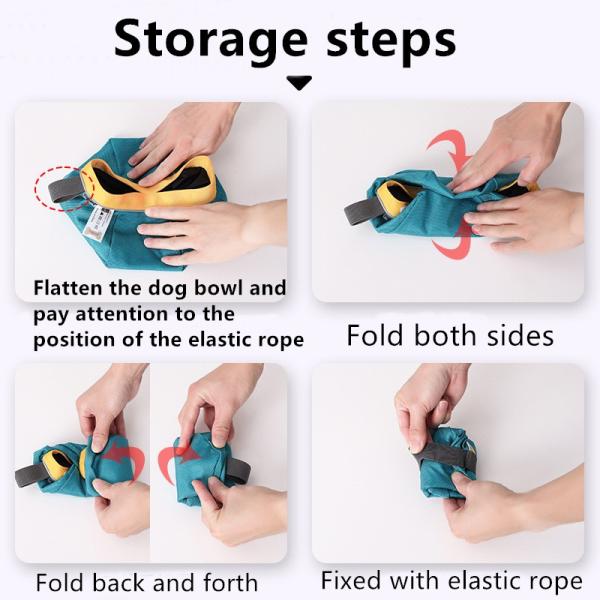 Outdoor Folding Water Feeding Pet Bowl Portable Travel Out Dog Bowl Snack Bowl Pet Supplies